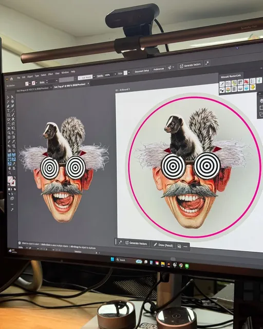เตรียมภาพใน Illustrator