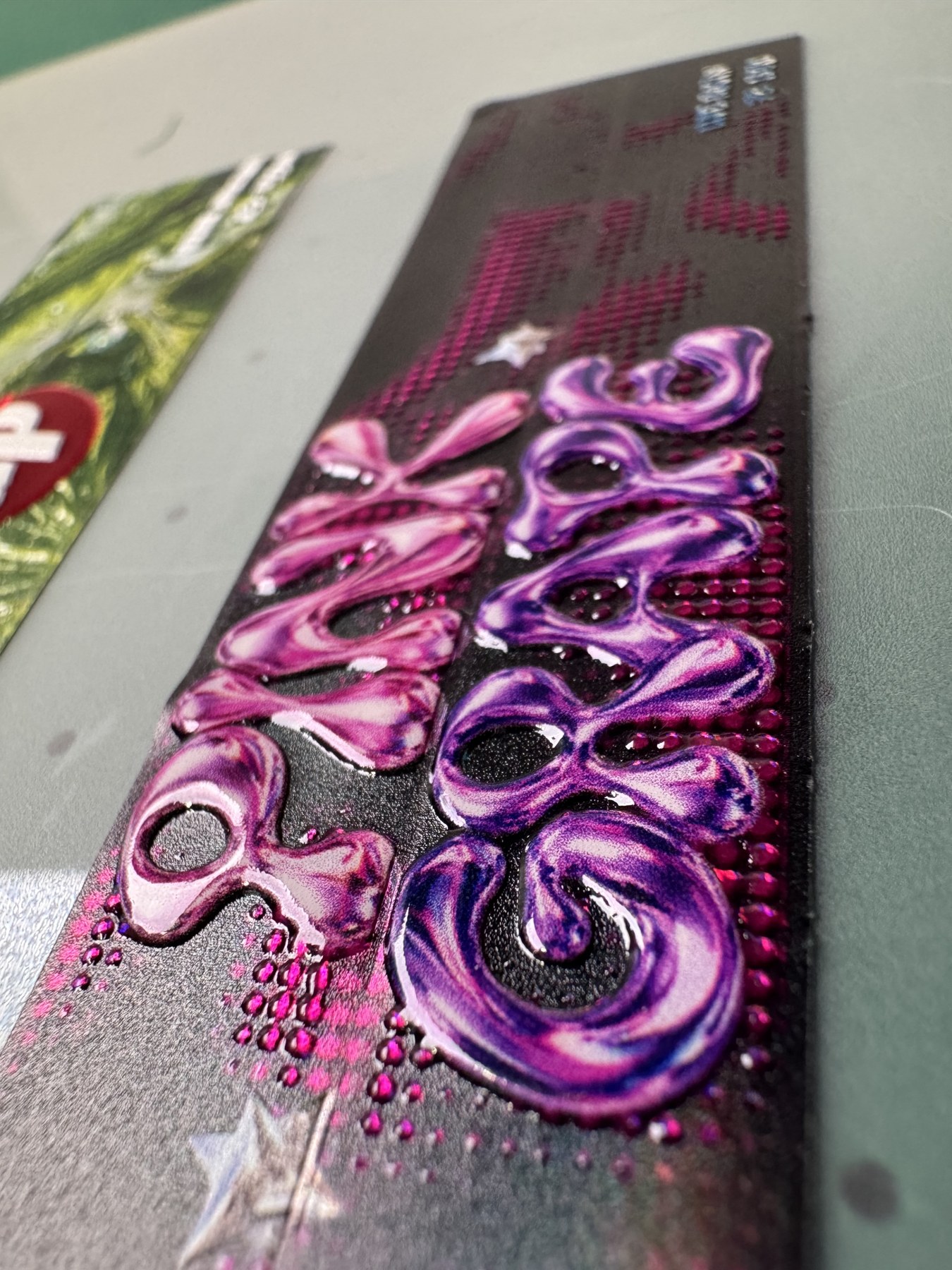 STICGA print reference — White Premium raised finish